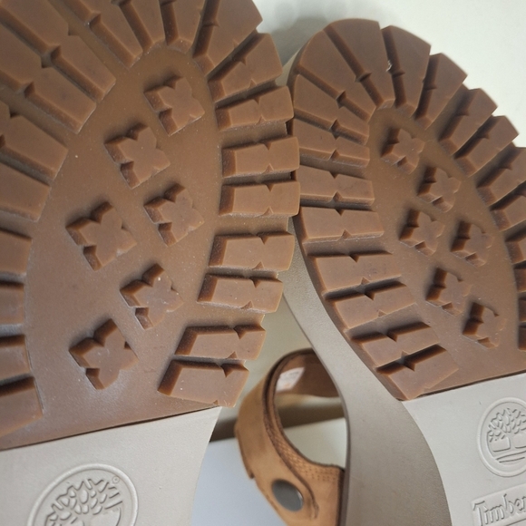 Timberland Koralyn 2 Band Wedge Rust Nubuck Sandals Size 9 - Picture 13 of 16